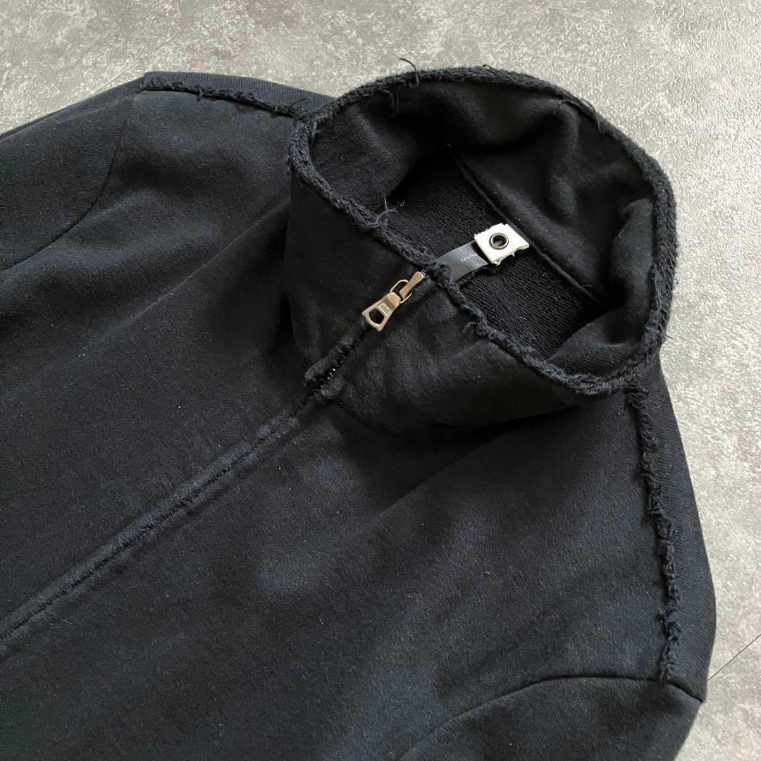 wjk stand track jacket black Y2K 裏毛 13ss