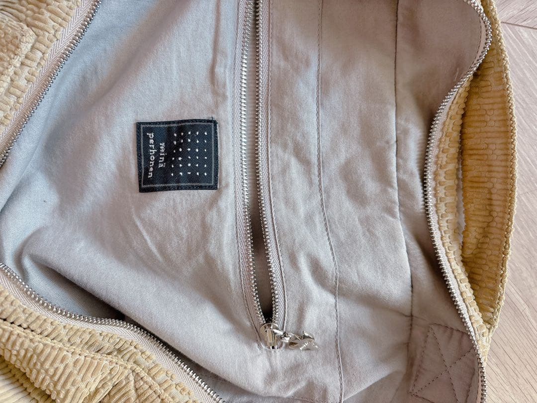 ミナペルホネンland puzzleボディバッグ ショルダー ベージュ