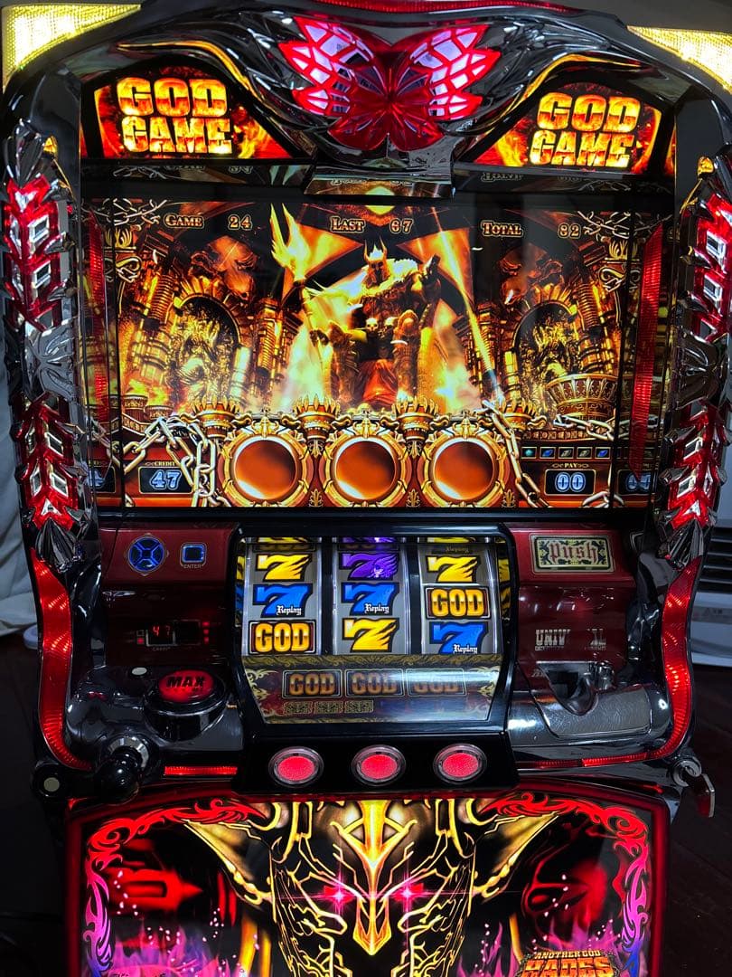 【送料無料】名機！初代 ハーデス ユニバーサル 不要機付 ダークネスパネル