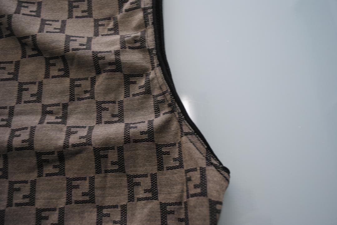 [1868]FENDI ズッカ柄　タンクトップ　42　ヴィンテージ　Mサイズ