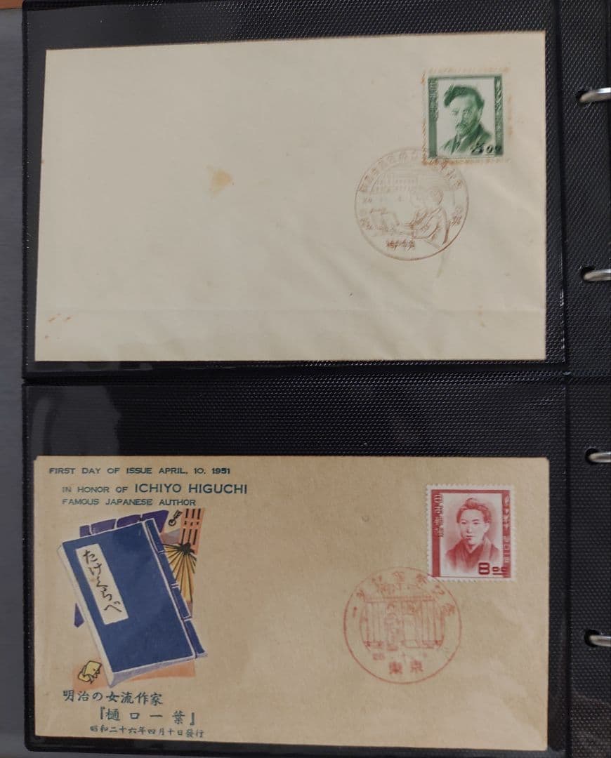 文化人シリーズ FDC 初日カバー 3点 セット 野口英世 樋口一葉 森鴎外
