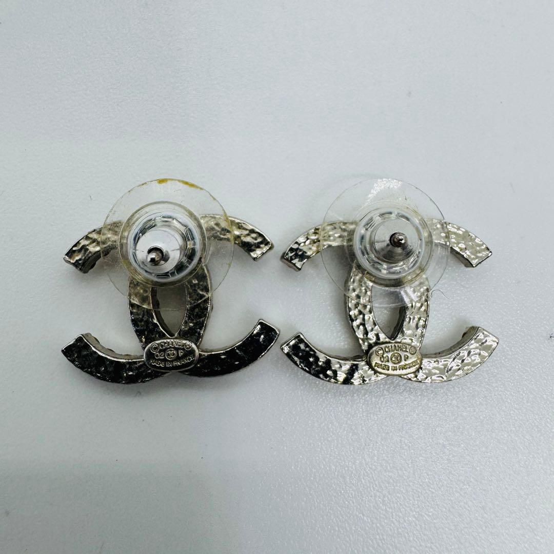 ✨CHANEL✨シャネル✨ラインストーン✨ココマーク✨シルバー✨ピアス✨