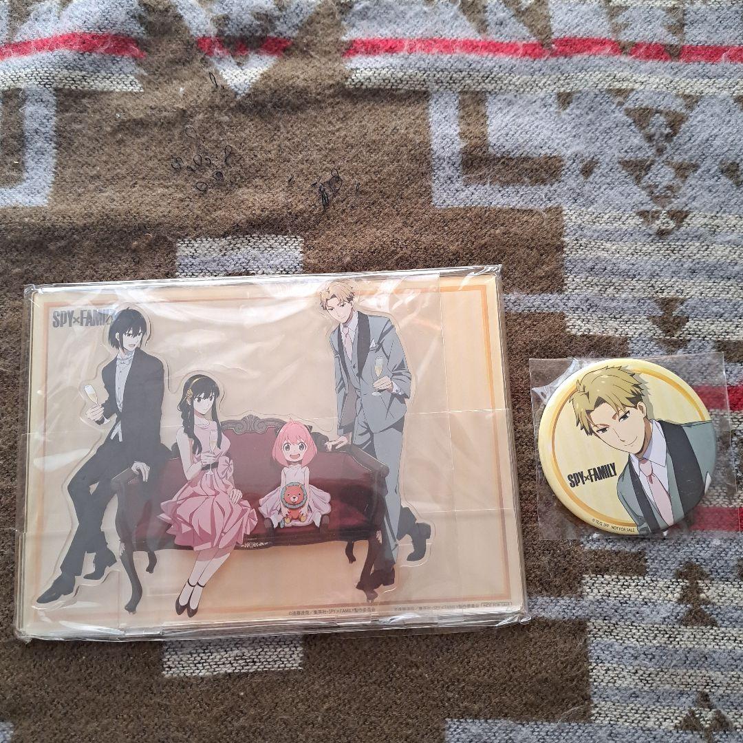 SPY×FAMILY 楽天ブックス 全巻購入特典 アクリルスタンド 缶バッジ