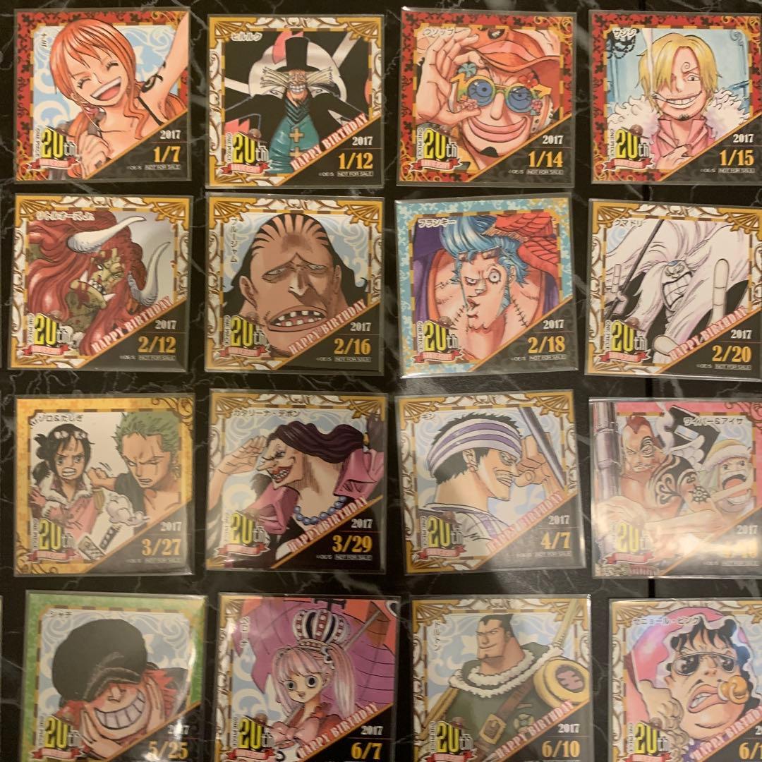 麦わらストア　365日　ステッカー　100種類　以上？　セット　誕生日　ルフィ