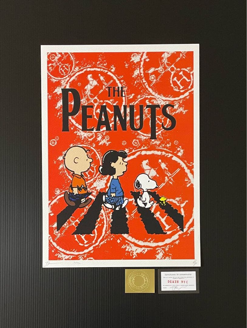 DEATH NYC/現代アートポスター/スヌーピー /SNOOPY/アビーロード