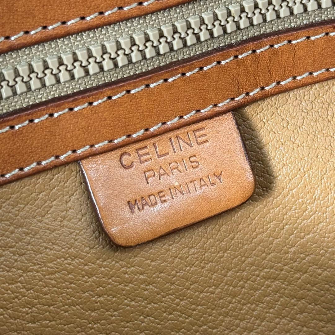 CELINE セリーヌ マカダム ミニボストンバッグ ハンドバッグ