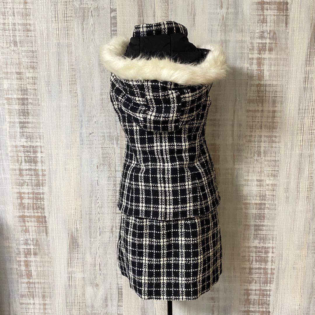 RIENDAGOLF リバーシブルダウンベスト　スカートセットアップゴルフウェア