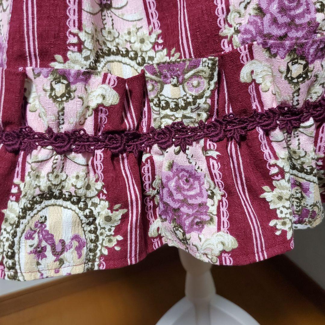 アリスアンドザパイレーツ Queen's coach柄コルセットスカート ボンネ