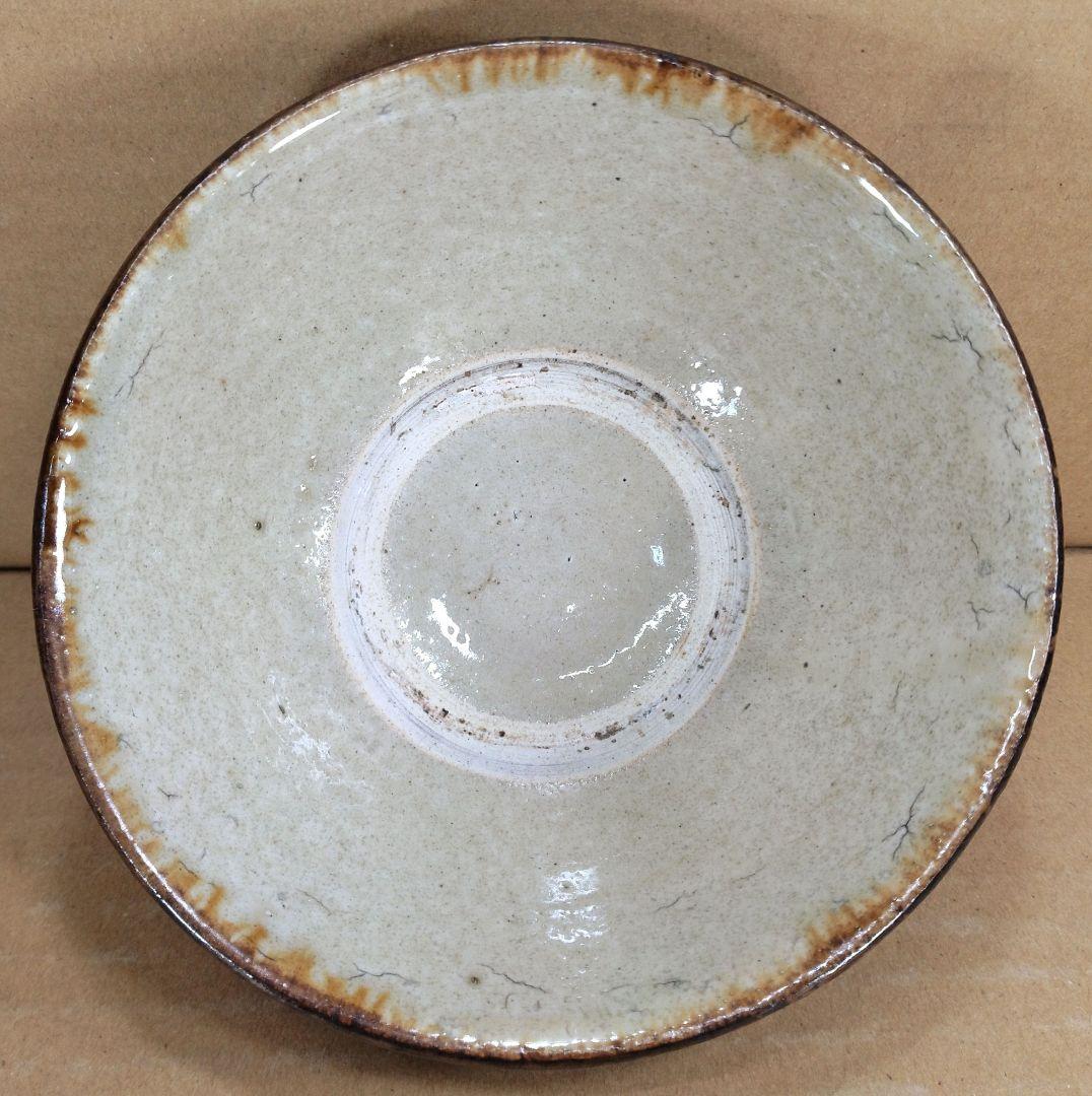 【本物保証】金城次郎 魚紋マカイ(壷屋焼 魚紋茶碗）共箱 栞 美品 やちむん