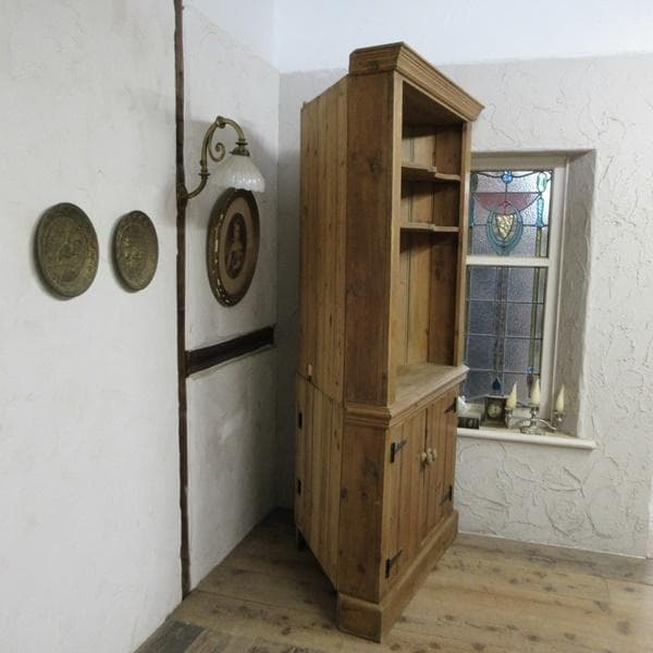 イギリス アンティーク 家具 コーナーキャビネット オープンラック 6848d