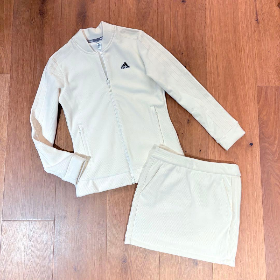 アディダスゴルフウェア 上品 コーデュロイセットアップ ベロア S 秋冬モデル