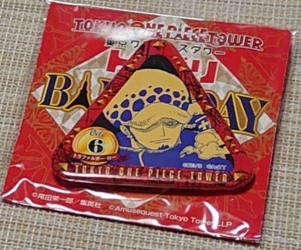 ONE PIECE 東京ワンピースタワー トンガリBIRTHDAY缶バッジ ロー