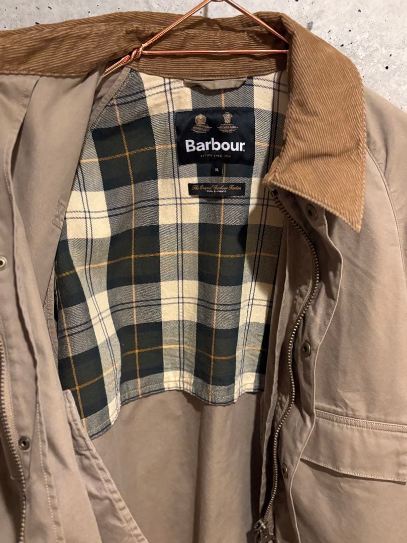 Barbour SPEYスペイ　ダックコットンショートジャケットXL