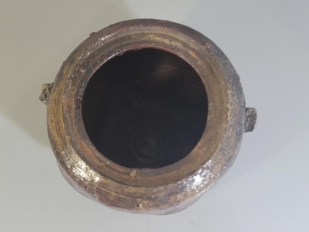 古美術 茶道具 古志賀焼 水指 時代物 DT164