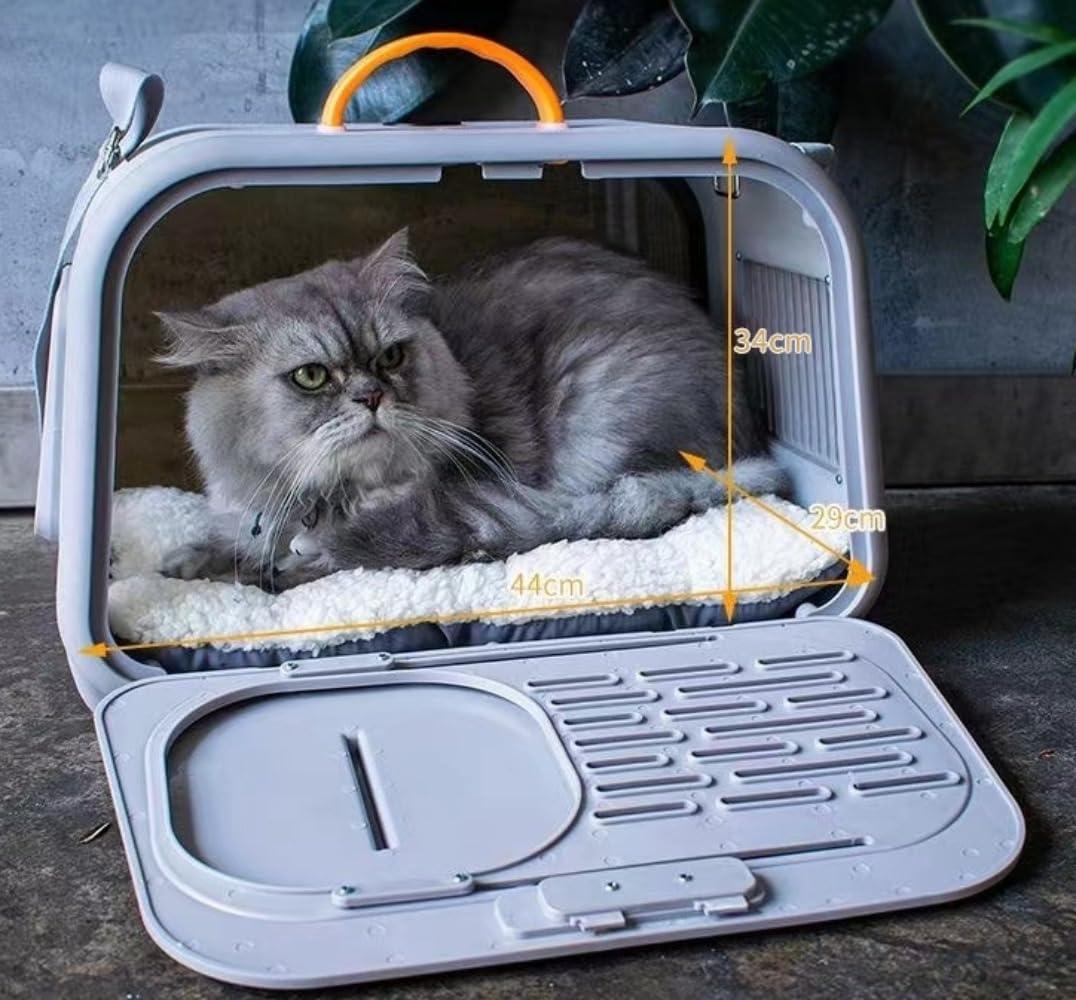 小動物用お出かけバック 航空輸送ボックス 車載/手提げ/肩掛 軽量 通気性