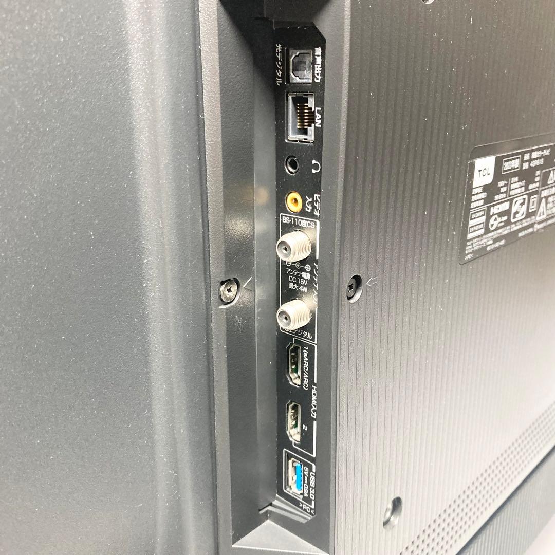 美品 TCL 43インチ 液晶テレビ 43P615 2022年製 スマートTV