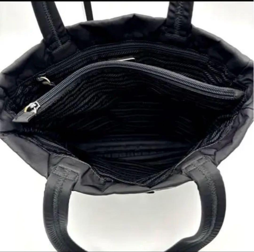 美品✨プラダ　トートバッグ　三角ロゴ　テーストナイロン　ネロ　ブラック　A4