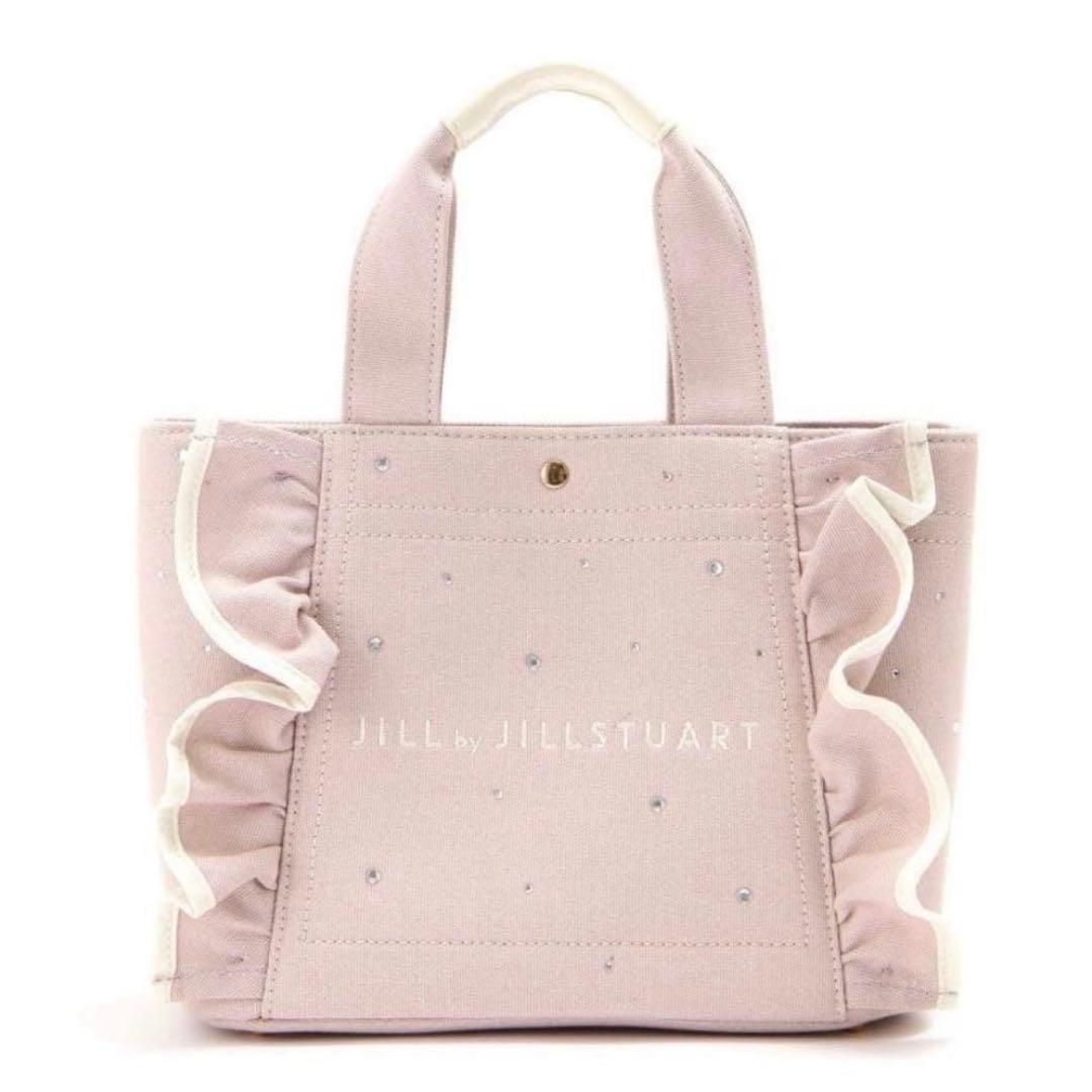 JILLSTUART ビジューフリルトート ピンクポッピン