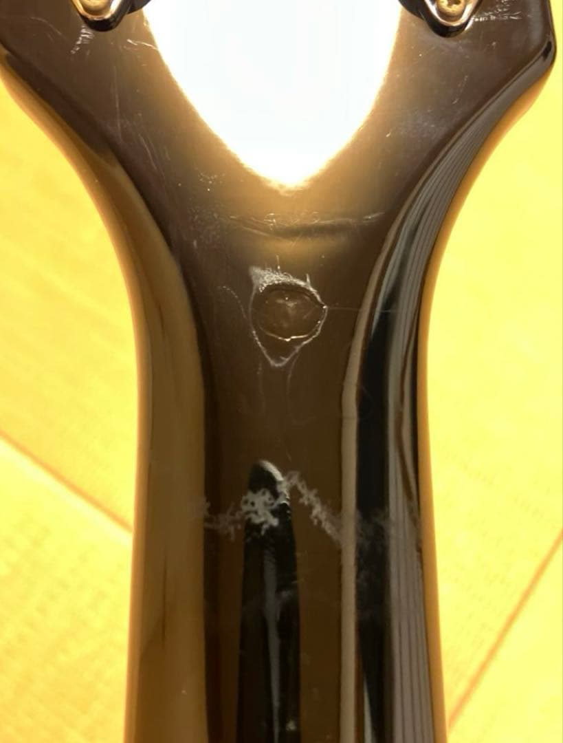 Burny レスポールカスタムタイプ ブラック×シルバー