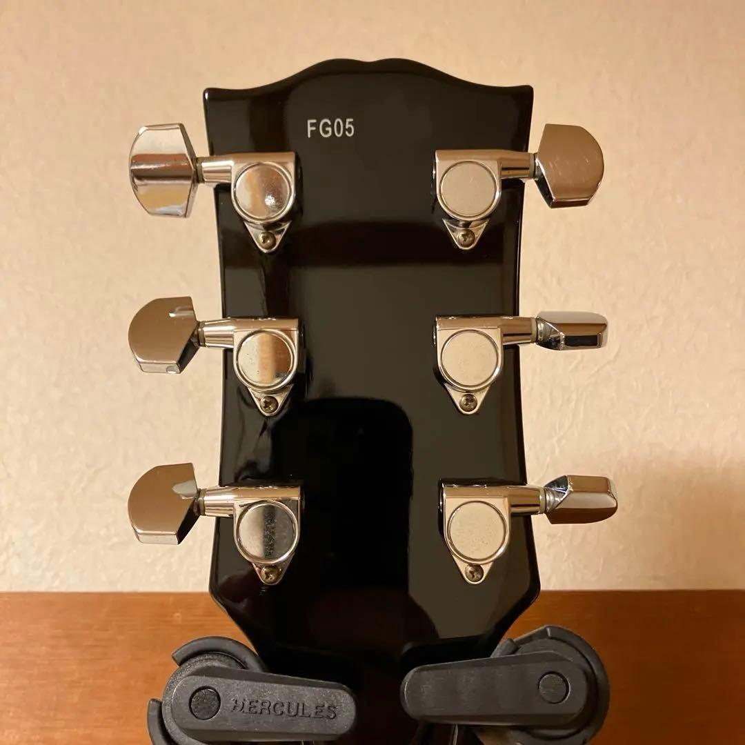 Burny レスポールカスタムタイプ ブラック×シルバー