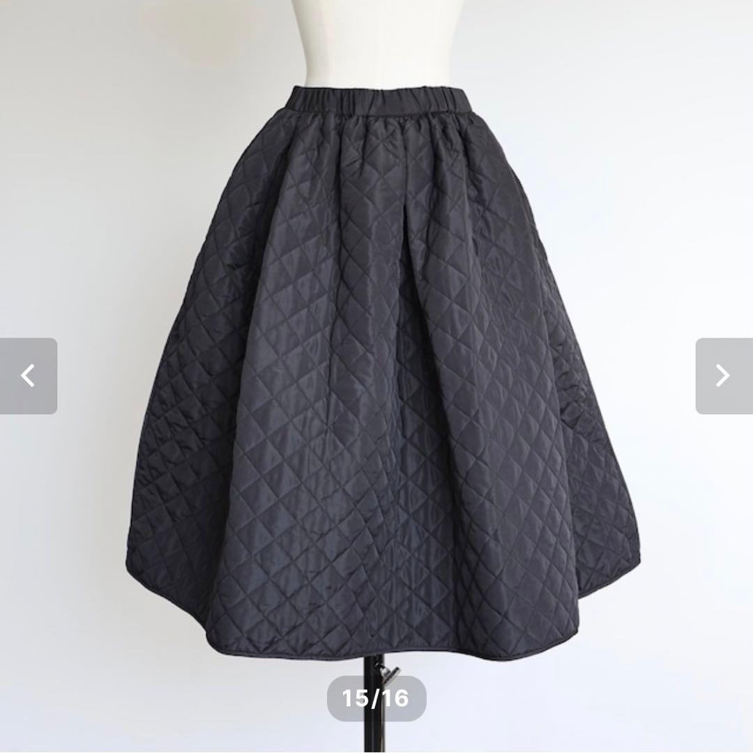 gypsohila ジプソフィア　Quilt Skirt ブラック