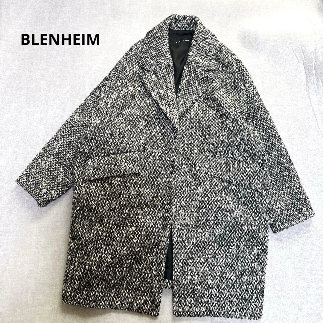BLENHEIM ブレンヘイム　ツイードチェスターコート　コクーン　ウール　S