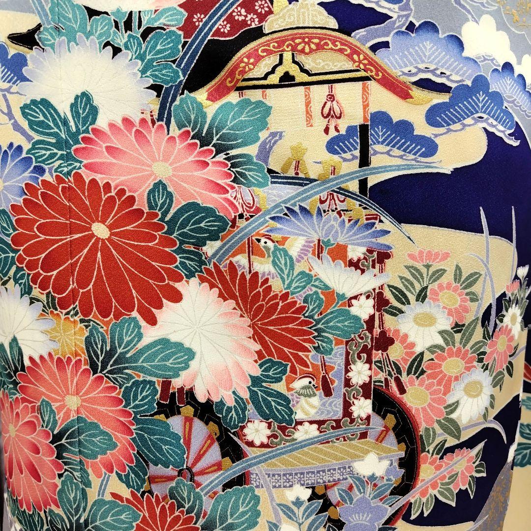 SALE中☆振袖フルセット(7点)・成人式・古典柄・金彩加工・胴裏正絹・高級手縫