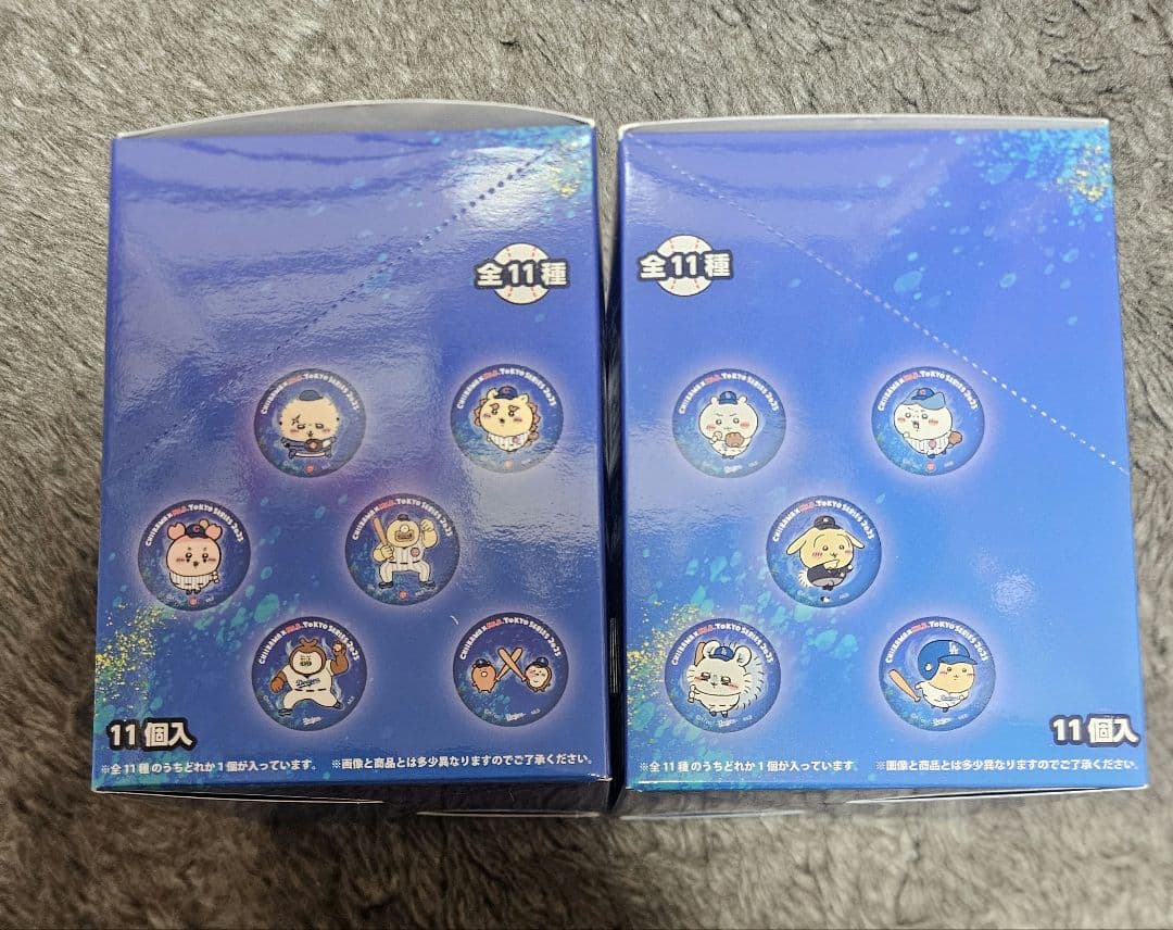 ちいかわ　MLB　缶バッジ　未開封BOX2点　ドジャース　カブス　くりまんじゅう