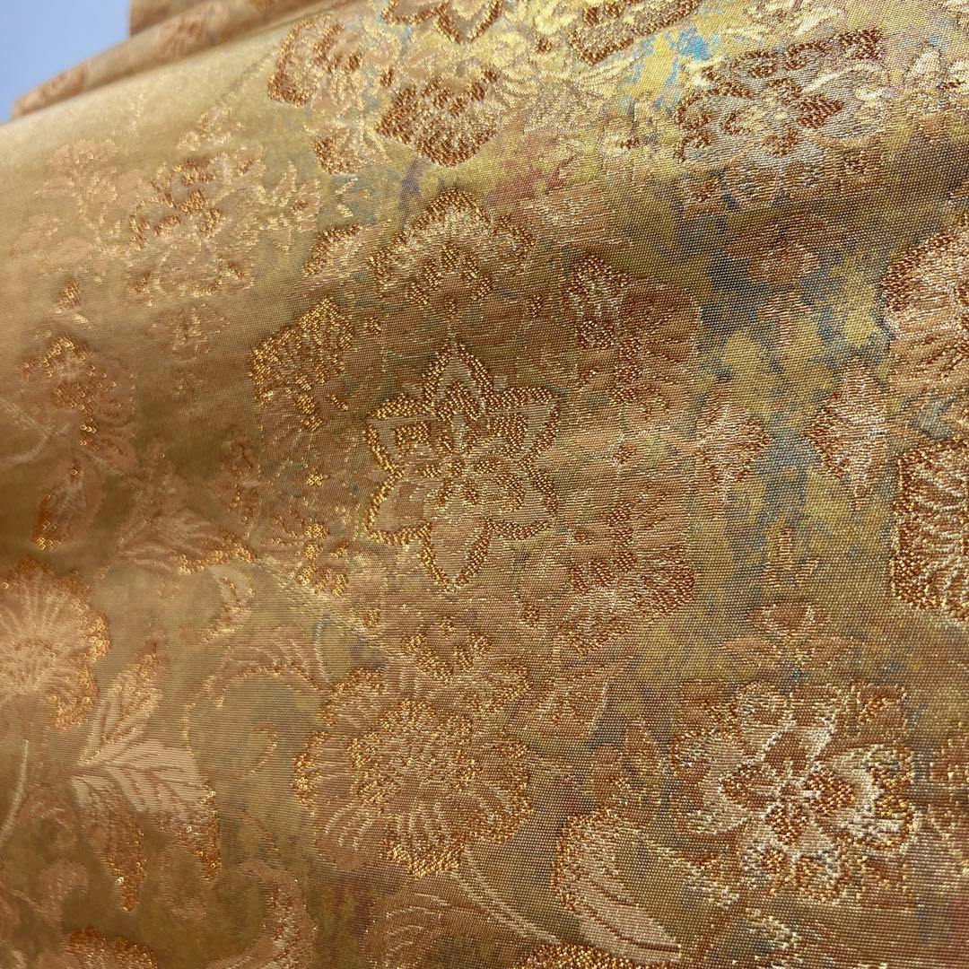 400 振袖フルセット 正絹 紺 ネイビー 紫 金彩 手描き 総柄 華やか 小紋