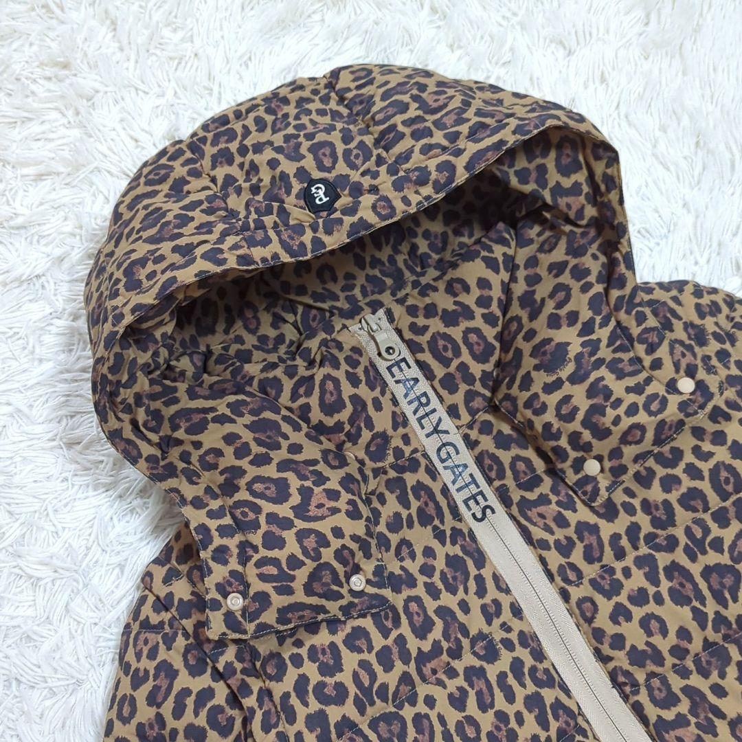 未使用級 パーリーゲイツ 2 近年モデル 4way ダウンジャケット レオパード