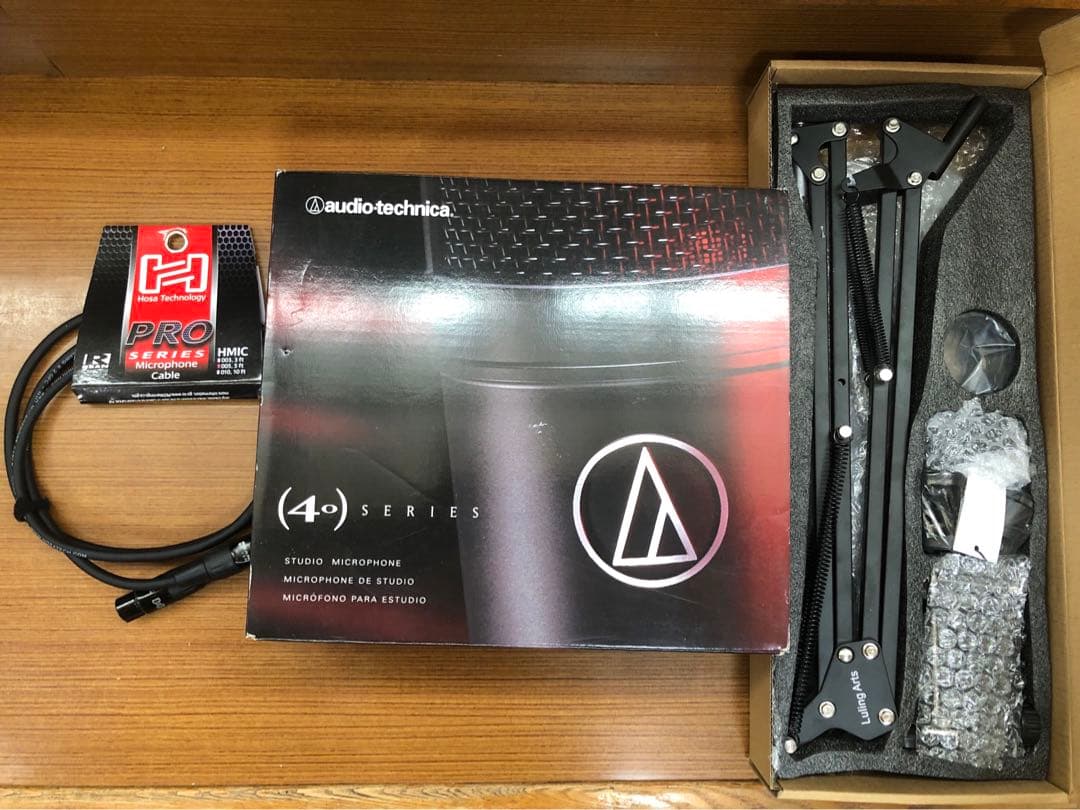 audio-technica AT4040 ケーブル　マイクアーム付
