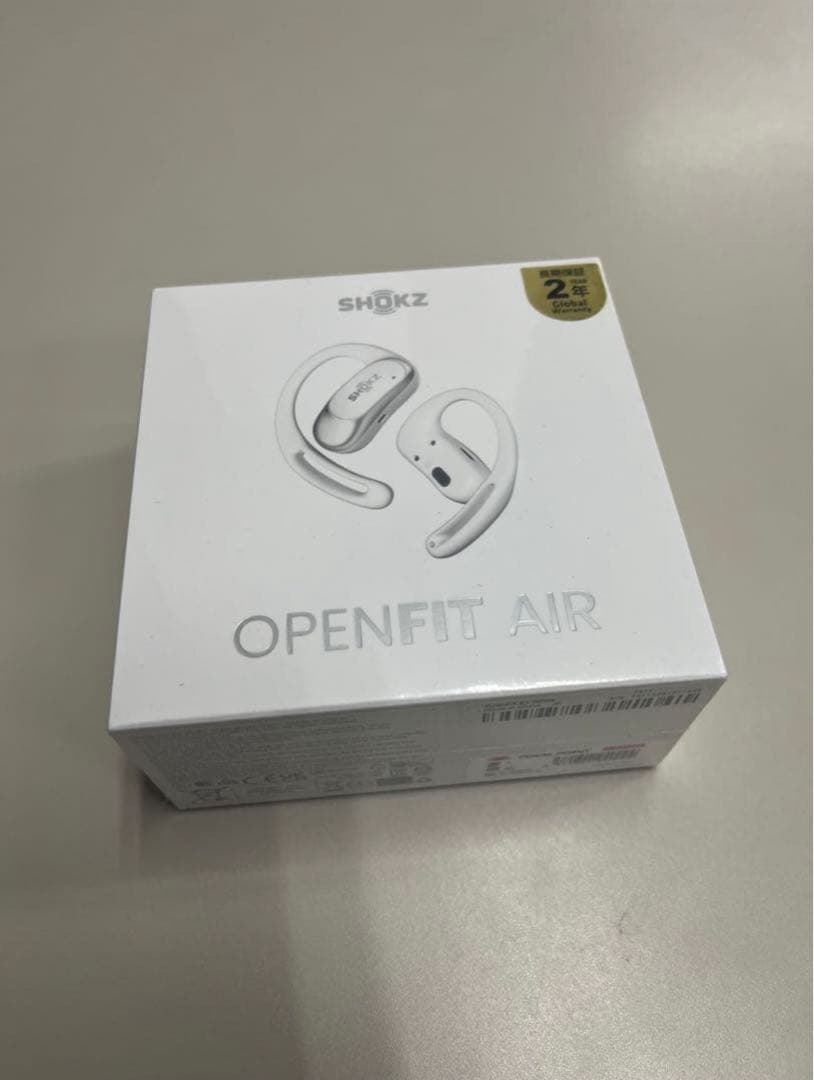 SHOKZ OPENFIT AIR ワイヤレスイヤホン ホワイト