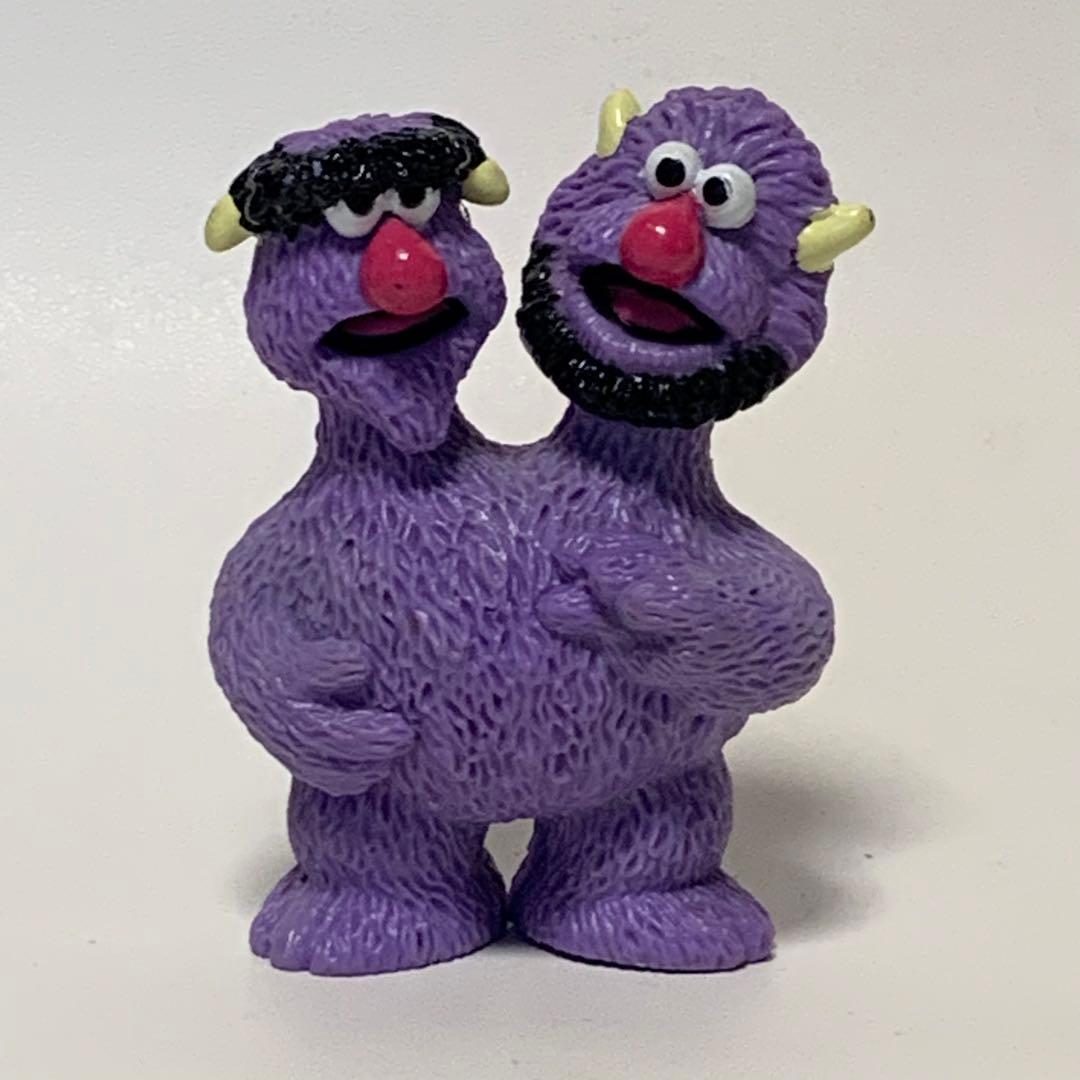 セサミストリート ツーヘッド モンスター PVC フィギュア ヴィンテージ