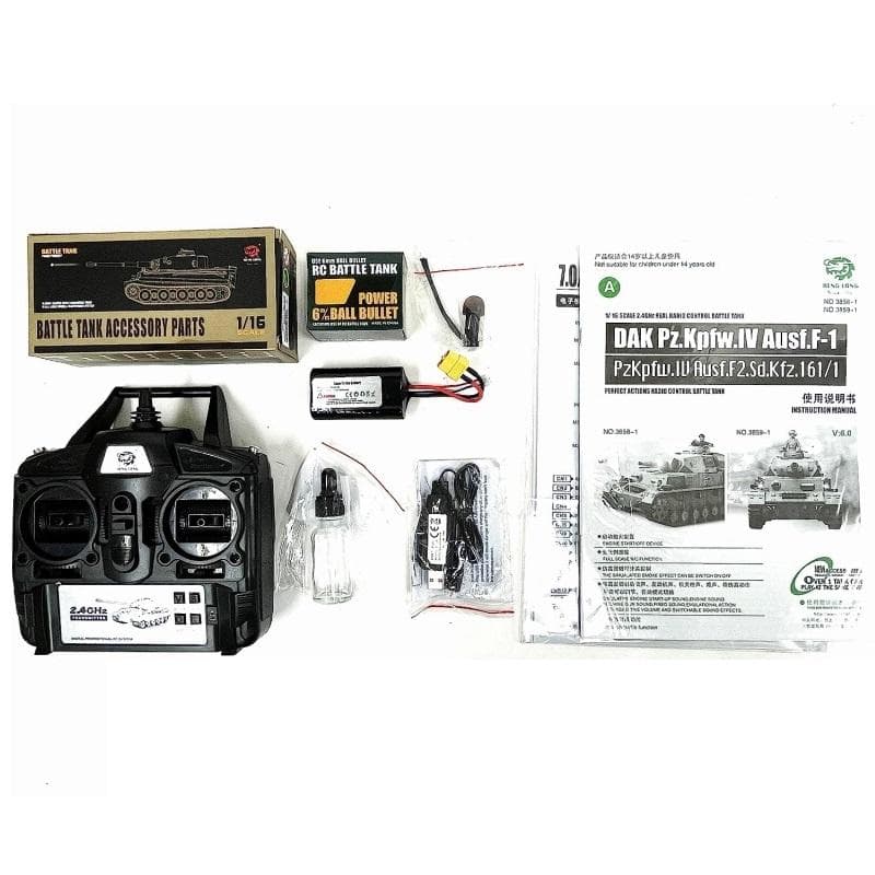 技術基準適合証明済 ヘンロン 1/16 ドイツ IV号 F型 4号戦車