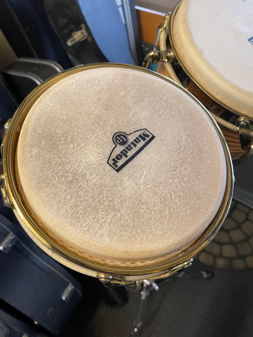 ガ*ガ様 LP ボンゴ デュオ スタンド、ケース付き