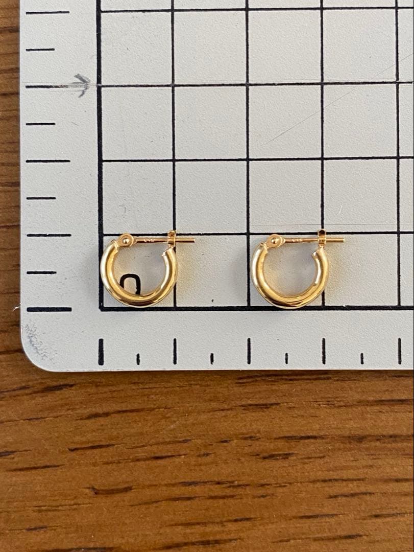 K18フープピアス