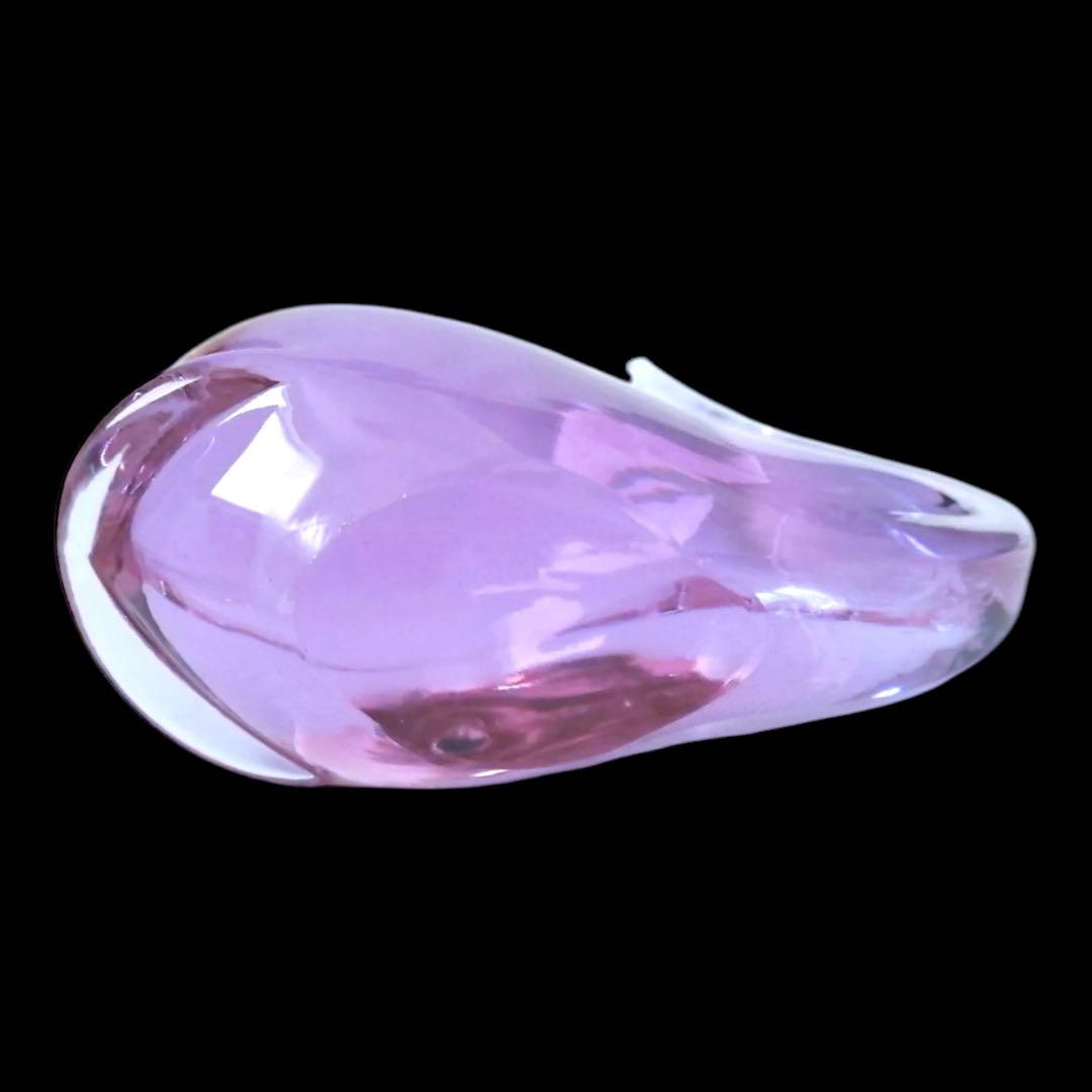 激レア☆アレキサンドライトガラス☆親子のクジラ☆セット☆ペーパーウェイト