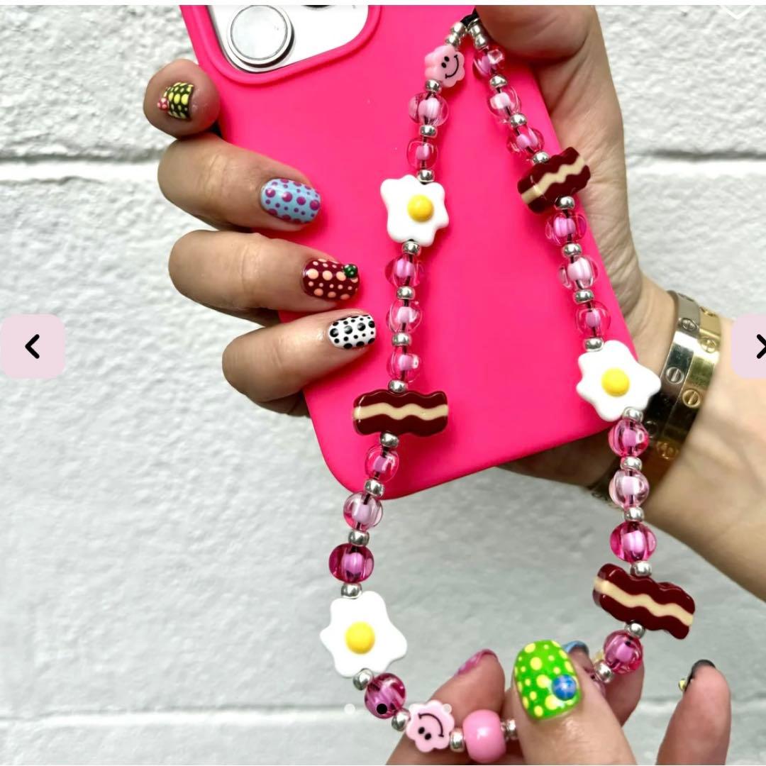 ストリングティング ベーコン エッグ 目玉焼き ピンク