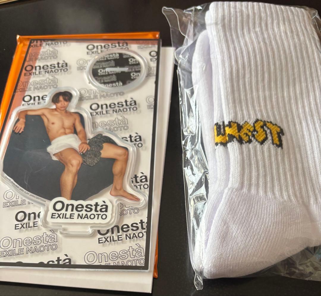 EXILE NAOTO サイン入り色紙とグッズセット