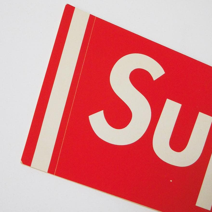 Supreme 激レア初期 ボックスロゴ ステッカー レッド