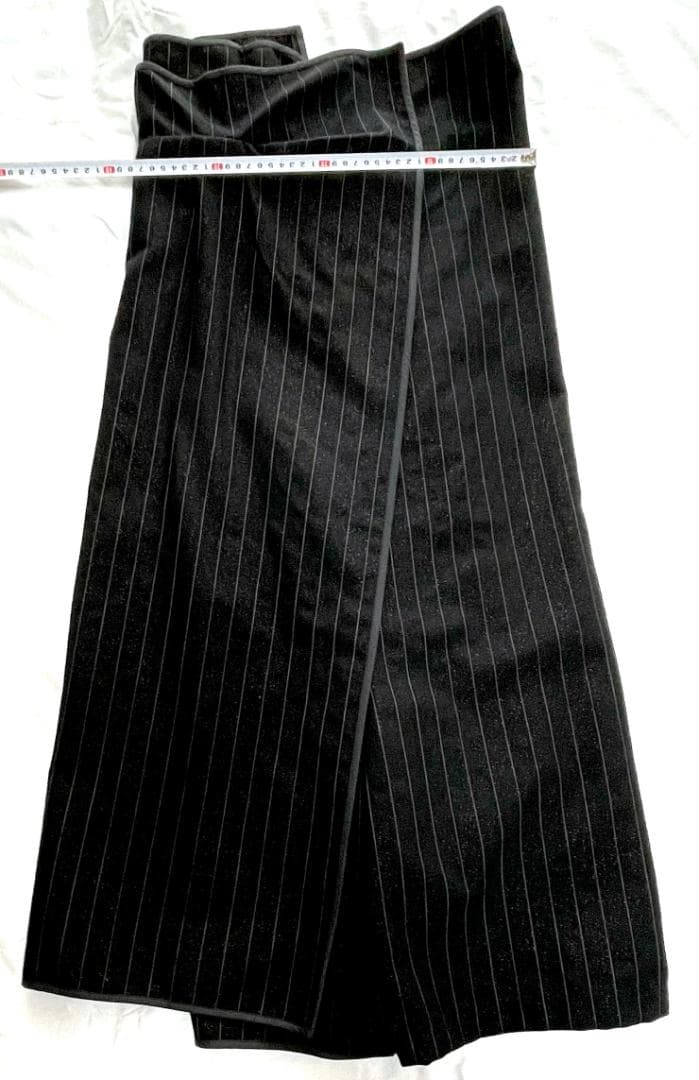 COMME des GARÇONS　ラメ入りウールの巻きサルエルパンツ