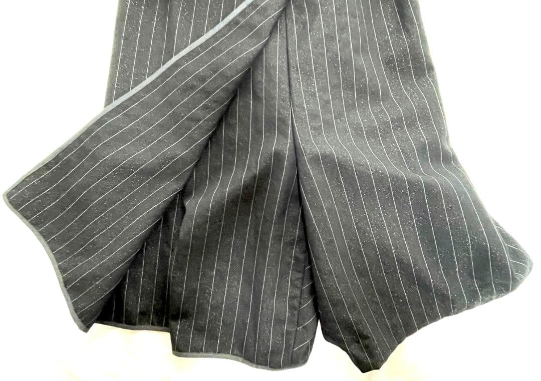 COMME des GARÇONS　ラメ入りウールの巻きサルエルパンツ