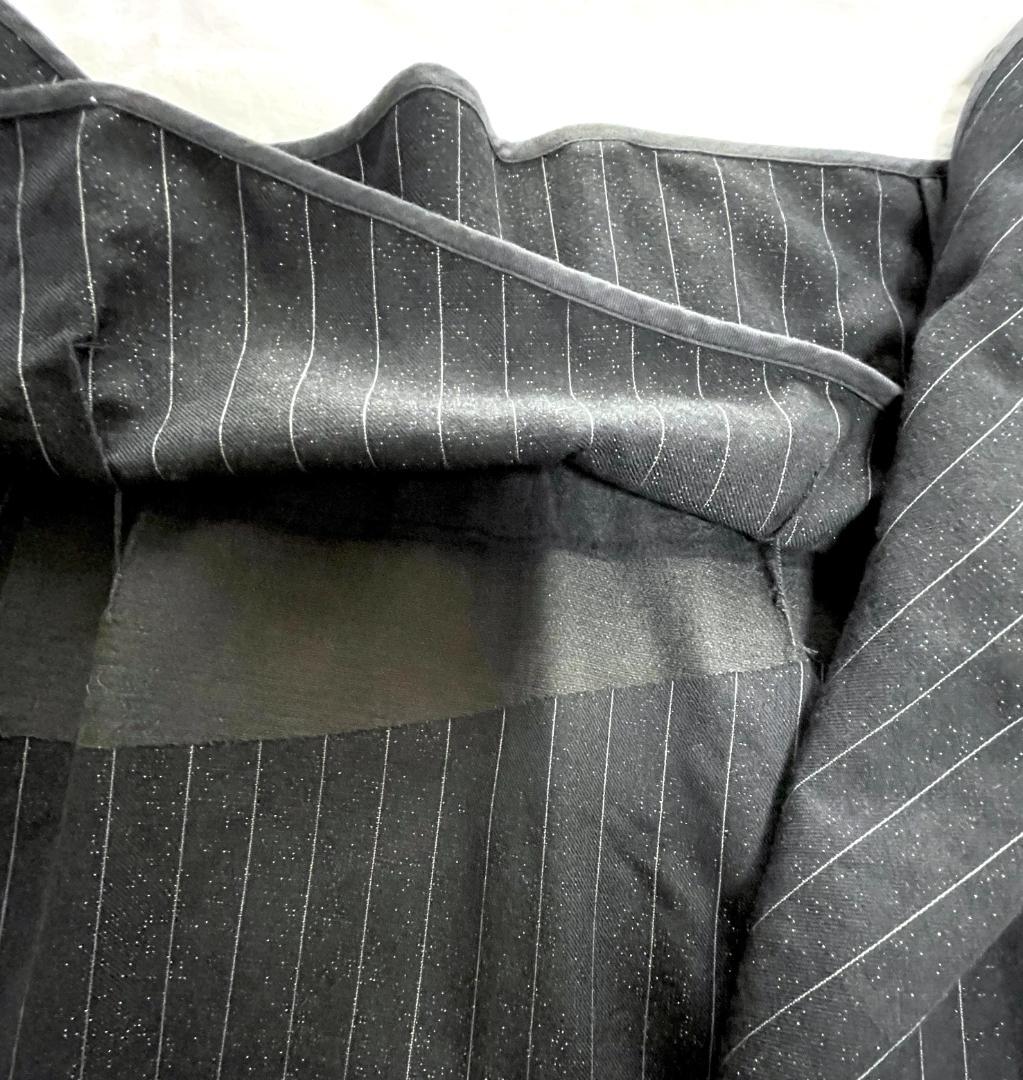 COMME des GARÇONS　ラメ入りウールの巻きサルエルパンツ