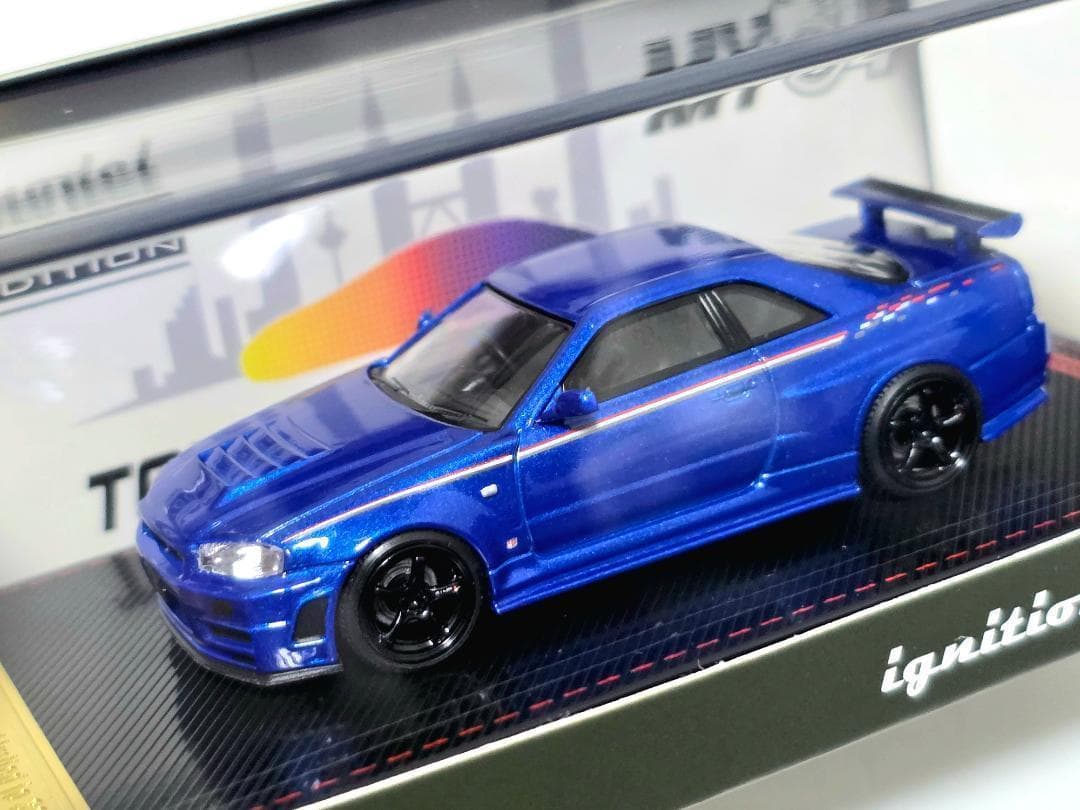 IGNITION TASKL2025 GT-R R34 メタリックブルー 限定版