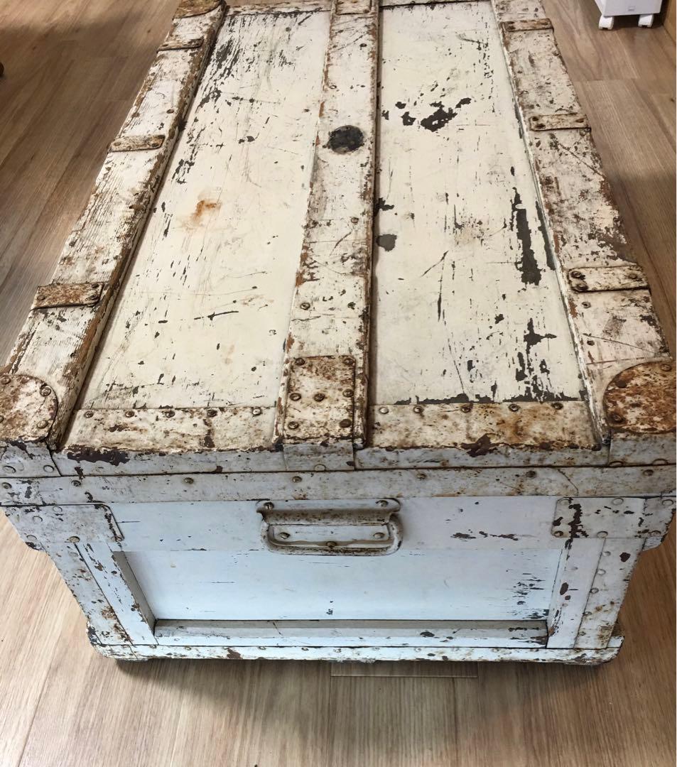 イギリス直輸入アンティーク　ブランケットボックス