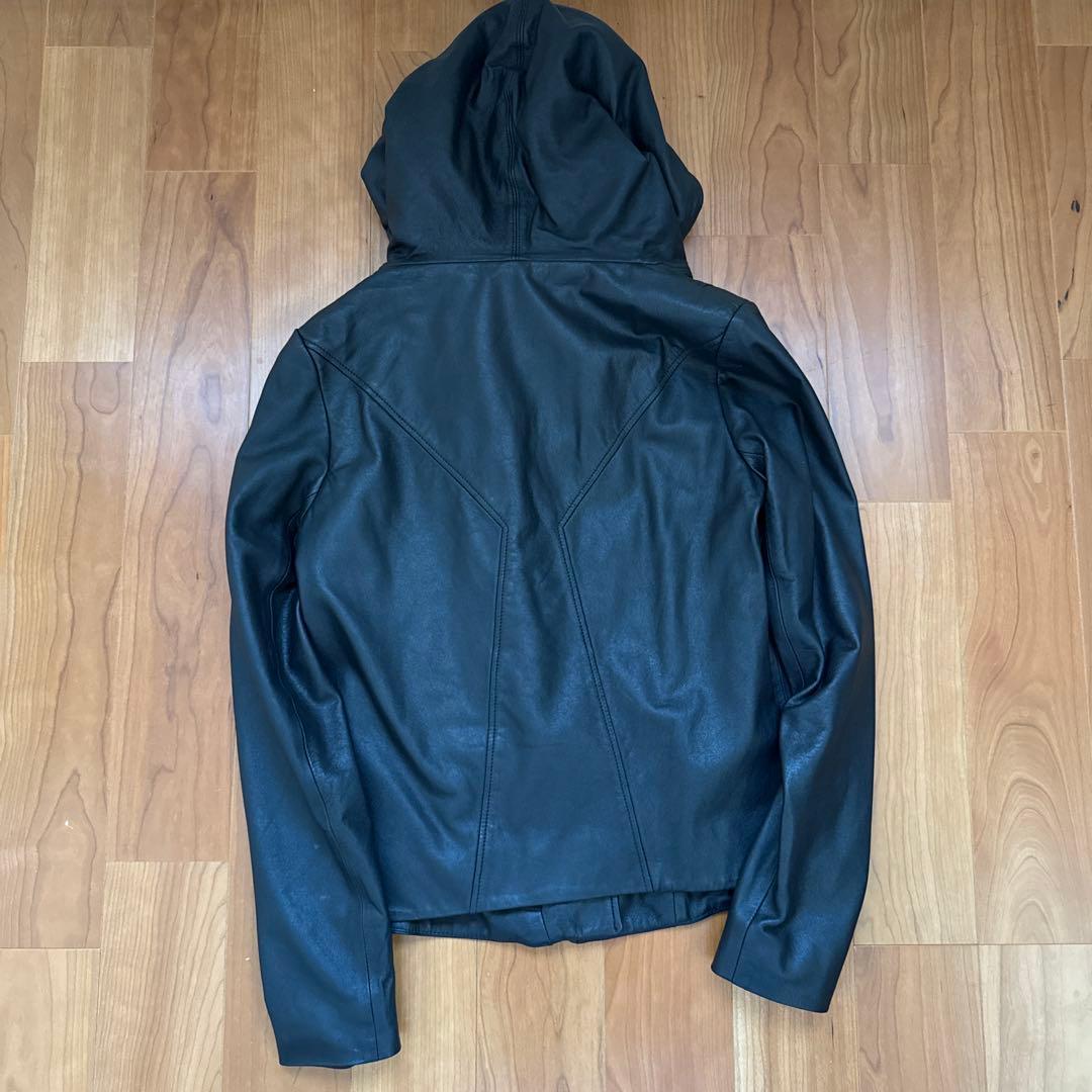 羊革 helmut lang ヘルムートラング レザーライダースジャケット