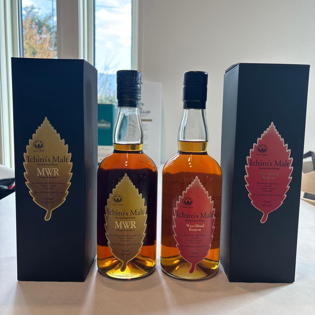 Ichiro's Malt MWR WWR シングルモルトウイスキー2本セット