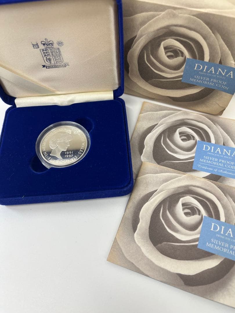 ダイアナ妃記念銀貨 1997年 銀製