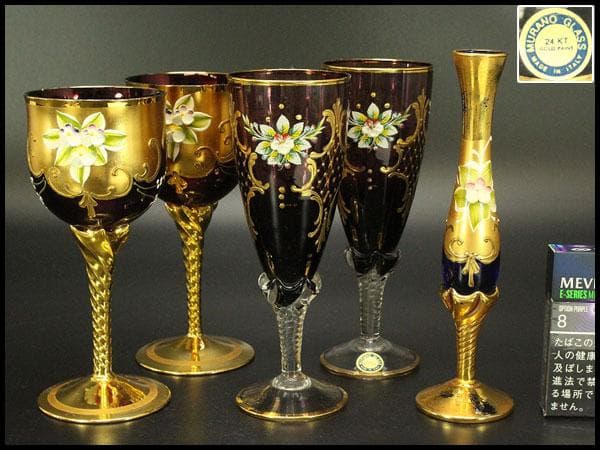 ベネチアガラス ムラノ グラス まとめて(A964)