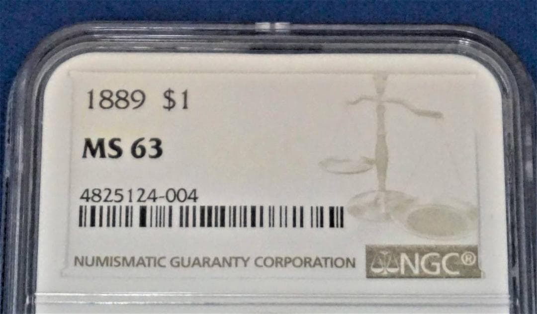 【鑑定済み本物保証】希少なダークトーン1889年 アメリカ モルガンダラー銀貨